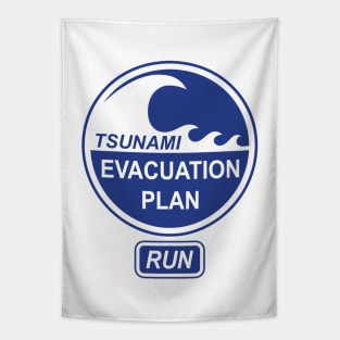 Tsunami Evacuation Plan Tapestry