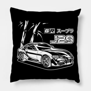 GR Supra - White Print Pillow