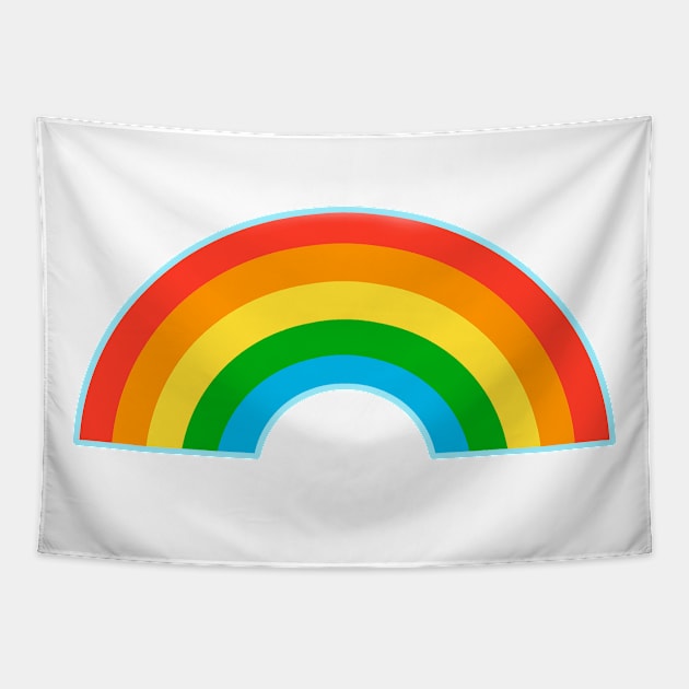 Just a 70s 80s style retro rainbow Tapestry by sandpaperdaisy