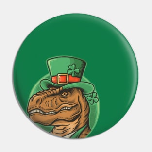 T-Rex Irish Pin