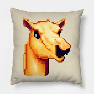 Head animal pixel art Pillow