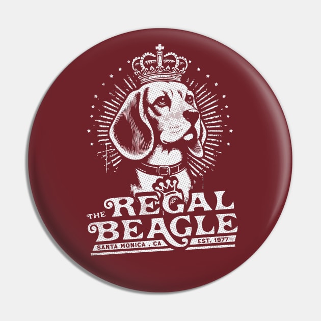 The Regal Beagle // Vintage Three Companies Fan Art Pin by Trendsdk