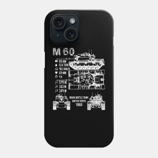 M60 Tank Specifications Phone Case