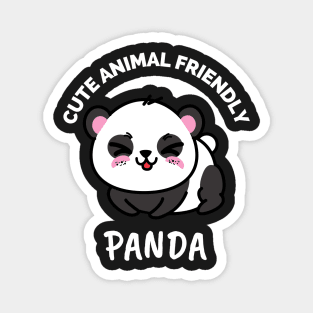 Cute Animal Friendly Panda - Gift Ideas For Animal and Panda Lovers - Gift For Boys, Girls, Dad, Mom, Friend, Panda lovers - Panda Lover Funny Magnet