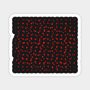 optical illusion of dots in circular patterns Magnet