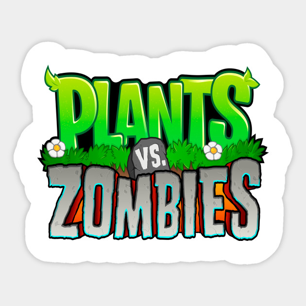 Plants Vs Zombies Logo Videogames Sticker Teepublic