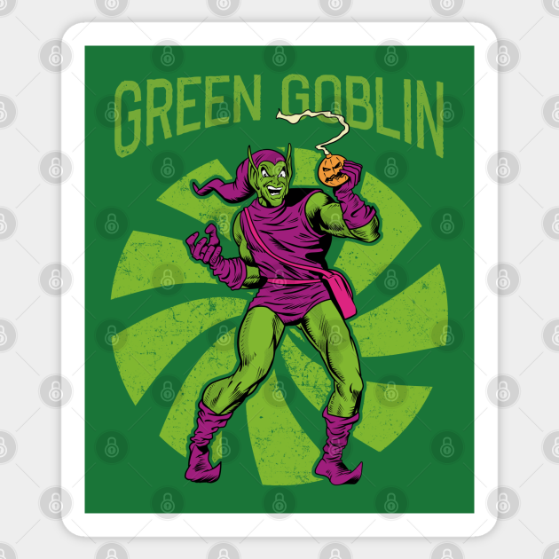 Retro Green Goblin - Spider Man - Sticker