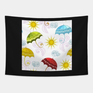 Fairytale Weather Forecast Large Scale Print Tapestry