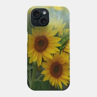 Be Radiant - Sunflowers Blooming  - Yellow Summer Botanical Flowers Phone Case