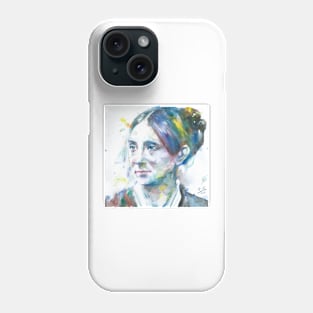 DOROTHEA DIX watercolor portrait Phone Case