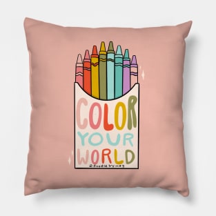 Color Your World Pillow