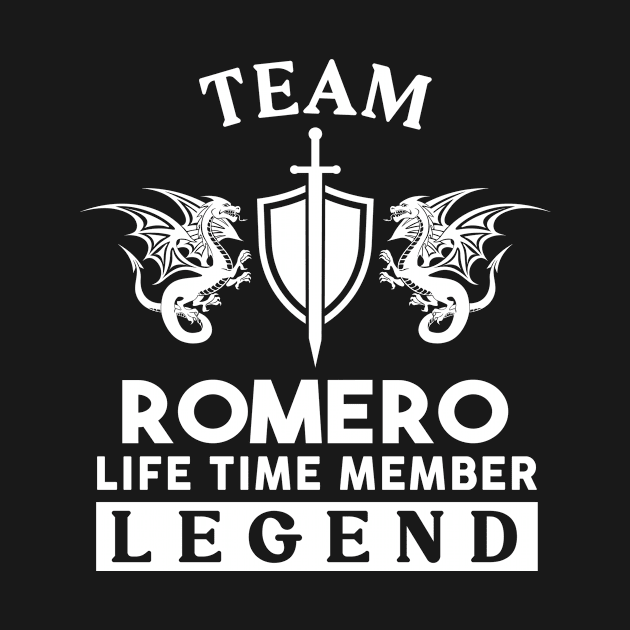 Romero Name T Shirt - Romero Life Time Member Legend Gift Item Tee by unendurableslemp118