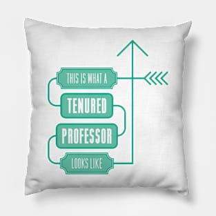 This is What a Tenured Professor Looks Like - GREEN Pillow