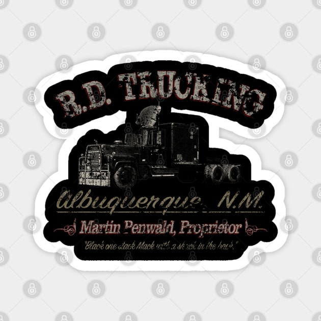 R.D. Trucking Custom - Vintage Magnet by JCD666