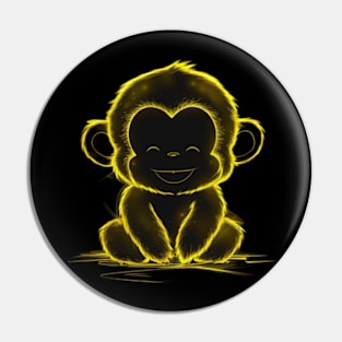 Happy Monkey Pin