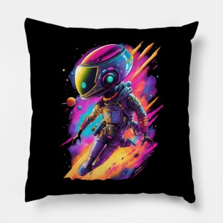 Space man color blast Pillow