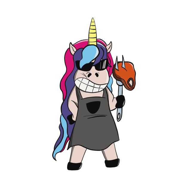 Barbecue Unicorn by Foxxy Merch