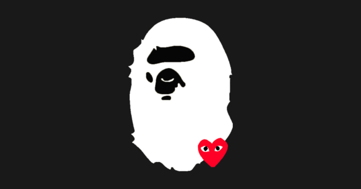 bape, cdg, supreme - Bape Cdg Supreme - Sticker | TeePublic