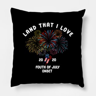 land that i love fourth of july 2020 onset Pillow