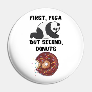 First yoga, but second, donuts Pin