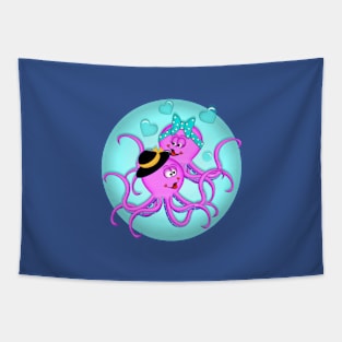 Octopus Love Tapestry