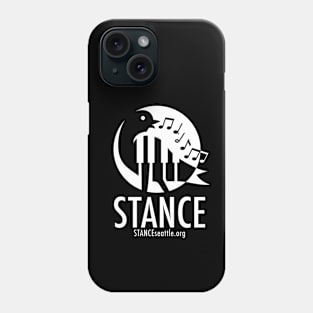 White logo + URL Phone Case