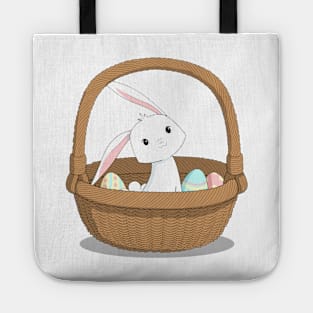 Easter Bunny in a basket Tote