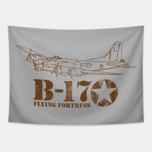 B-17 Flying Fortress (distressed) Tapestry