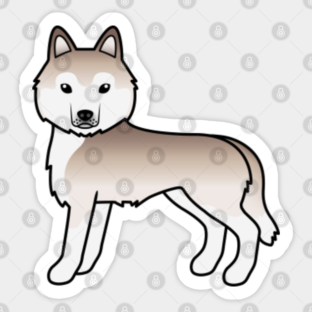 light red siberian husky