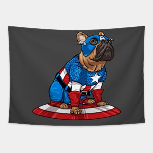 Captain Frenchie Tapestry