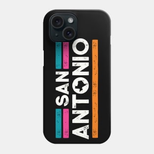 Retro San Antonio Texas // Vintage San Anto Fiesta Color Hometown Pride Phone Case