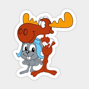 Rocky & Bullwinkle - Big Heads Magnet