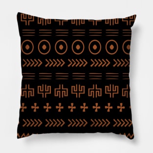 Modern Boho Ethnic Mudcloth Pattern Pillow