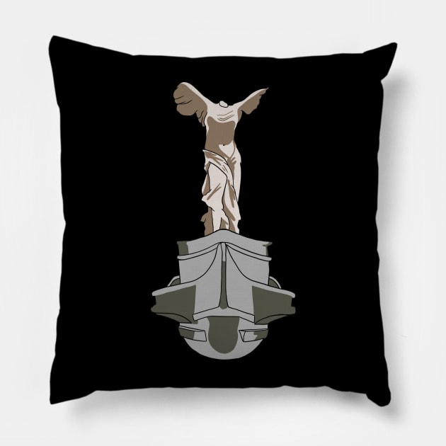 The Winged Victory Of Samothrace Pillow by isstgeschichte