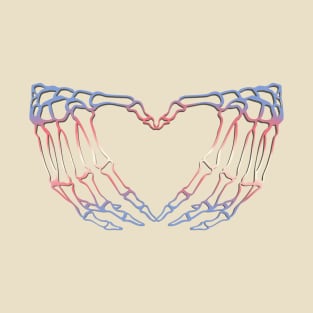 Transgender Skeleton Heart Hands T-Shirt