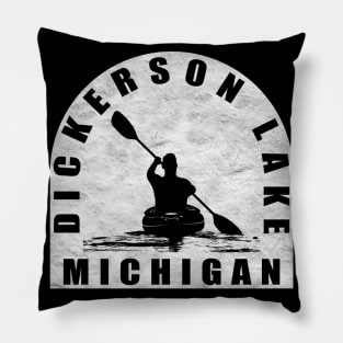 Dickerson Lake Kayaking Michigan Pillow