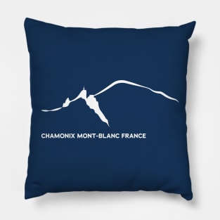 Chamonix Mont blanc massif Pillow