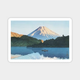 Ashino Lake at Hakone by Kawase Hasui Magnet