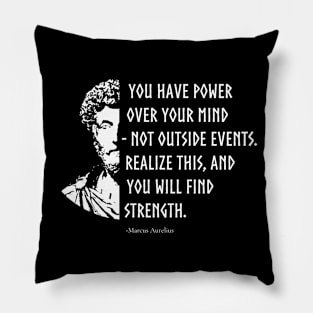 Stoicism Stoic Philosophy Quotes Marcus Aurelius Pillow