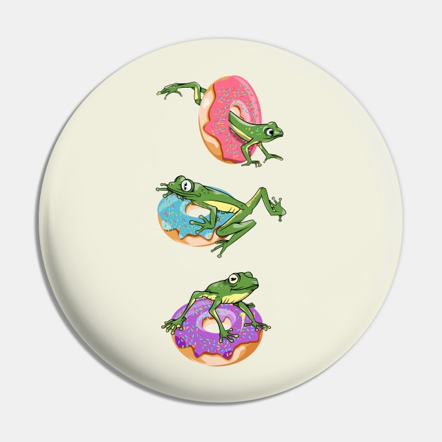 Funny frogs and doughnuts Pin by mailboxdisco