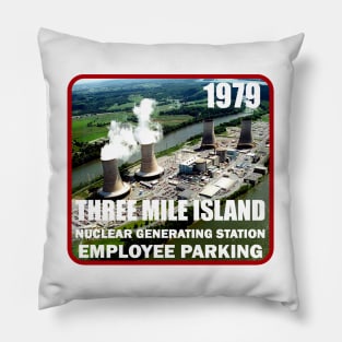 Three Mile Island Parking Permit from 1979 Pillow