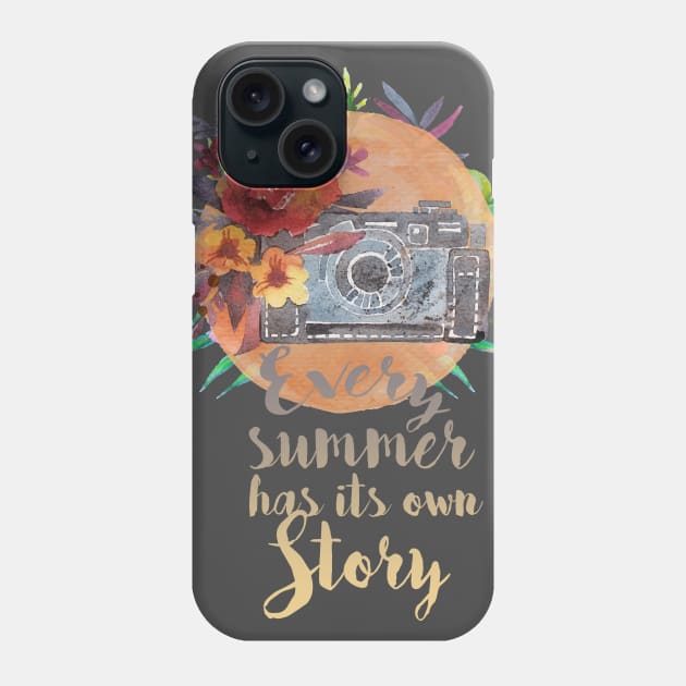 Every summer has its own story Phone Case by T-shirt Factory