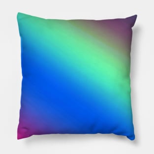 Blue green pink abstract texture art Pillow