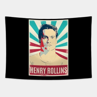 Vintage Retro Henry Rollins Tapestry