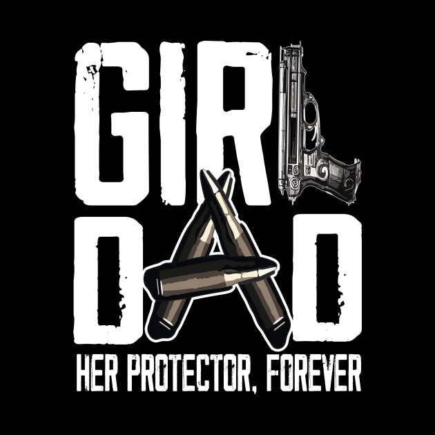 Mens Girl Dad Her Solder Forever Proud Fathers Day Dad of Girls by AlmaDesigns