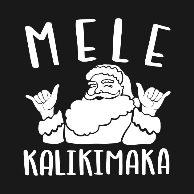 Mele Kalikimaka Santa doing the Shaka by SusanaDesigns