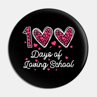 100 Days of Loving Kindergarten Funny 100th Day Of School Pin