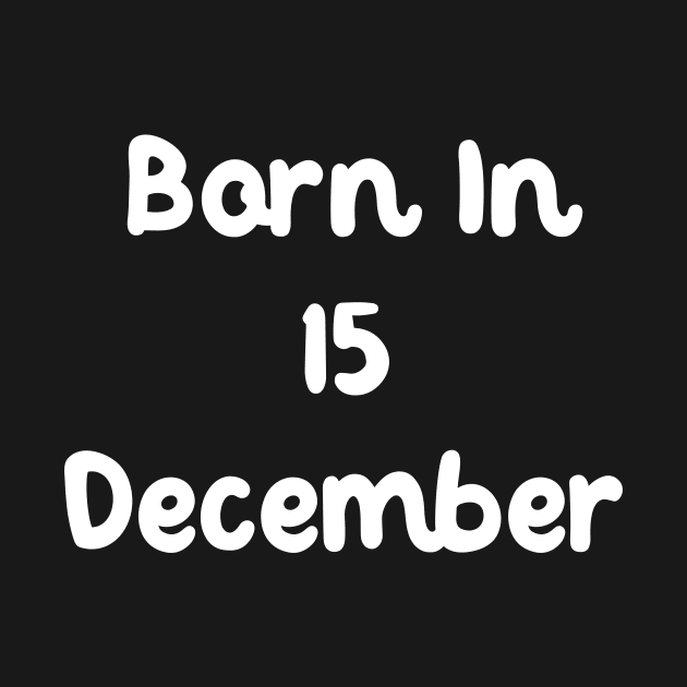 Born In 15 December by Fandie