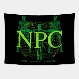 NPC - Retro Y2K Computer Graphic (non playable character) Tapestry