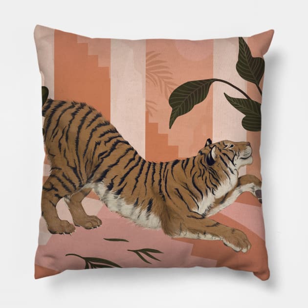 Easy Tiger Pillow by LauraGraves